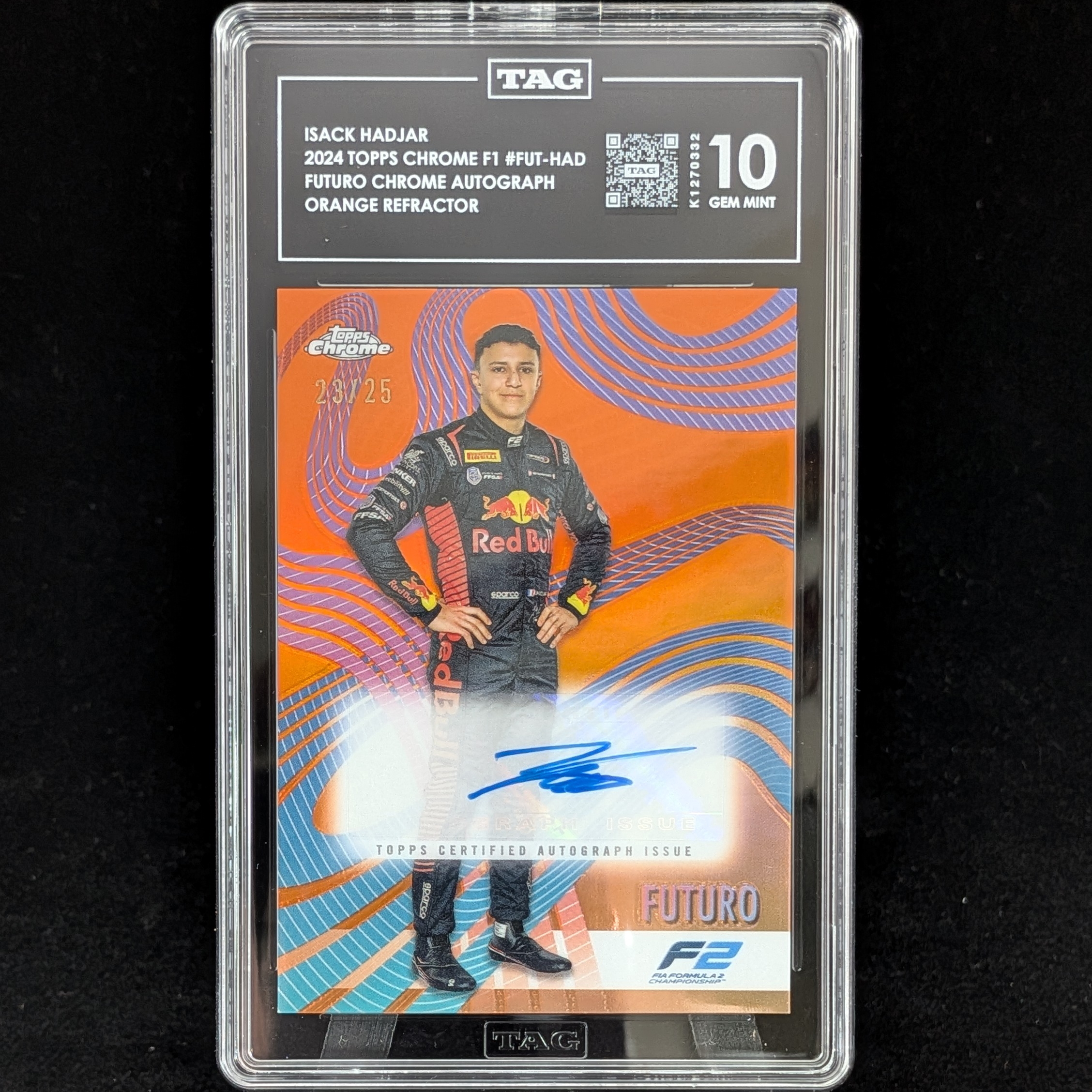 2024 Topps Isack Hadjar #FUT-HAD AUTO SLAB /25