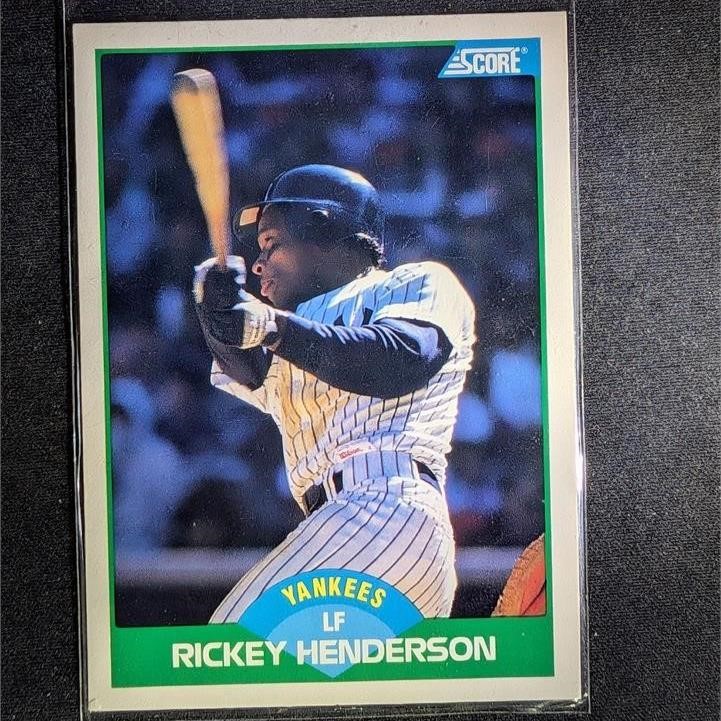 1989 Score Rickey Henderson #70 HOF