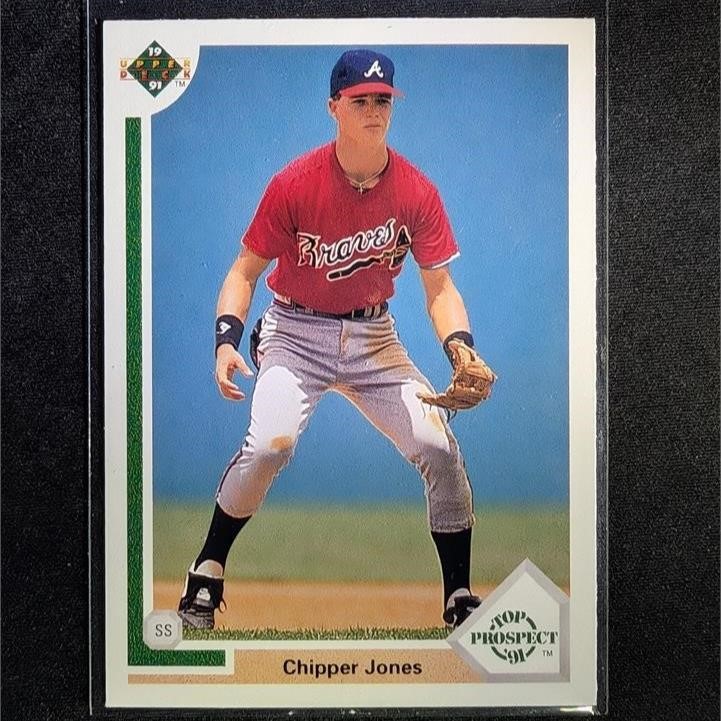 1991 Upper Deck Chipper Jones #55 RC HOF