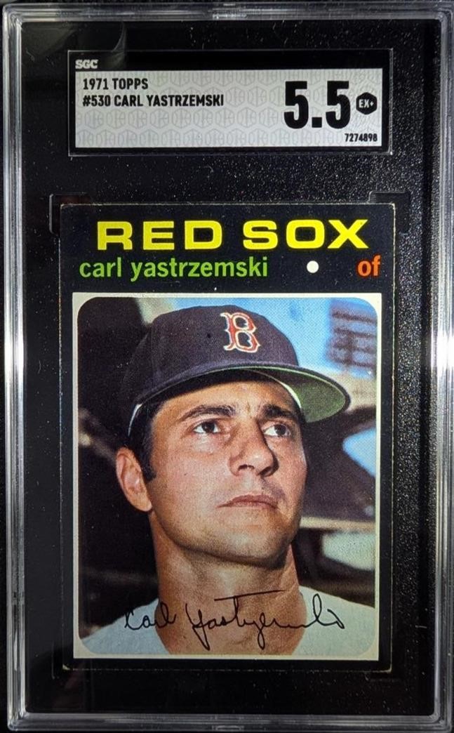 1971 Topps Carl Yastrzemski #530 HOF SLAB VINTAGE