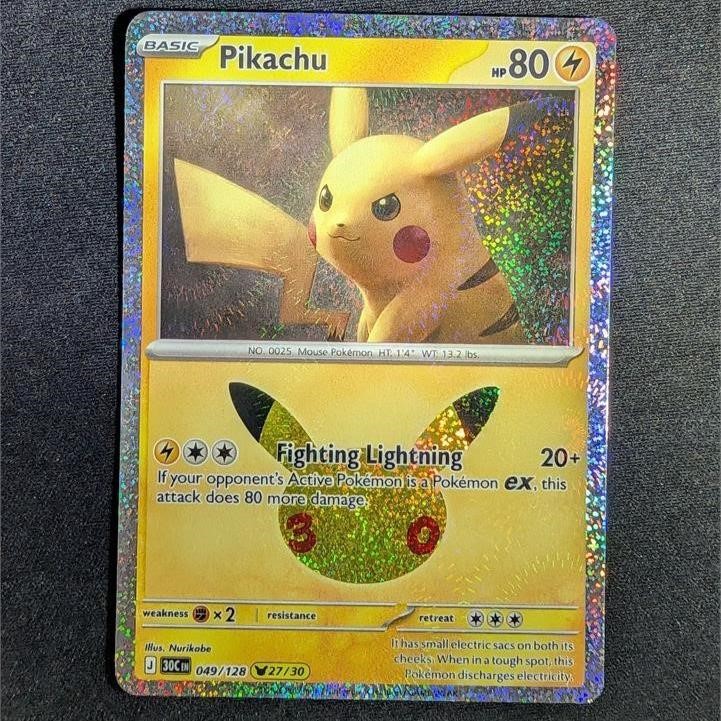 Pokemon Pikachu 049/128 Celebrations Pikachu Rare